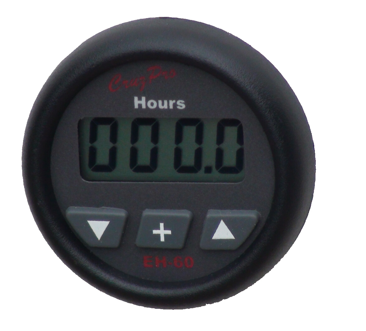 EH60 Digital Engine Hours and Elapsed Time Gauge with Maintenance Alarm